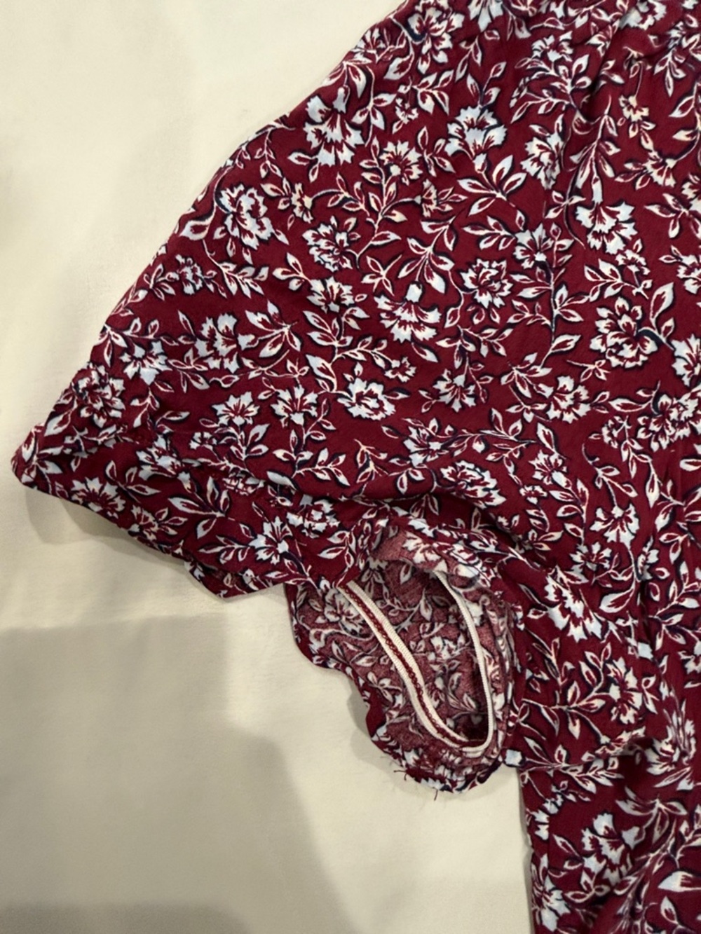 J Crew Factory Burgundy Midi Dress with Tiers—XL - Picture 6 of 14